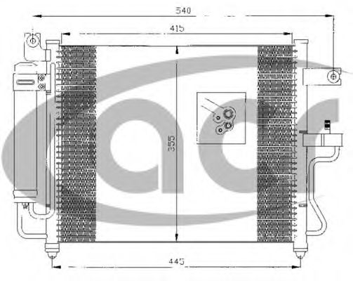 ACR 300475 Конденсатор, кондиционер для HYUNDAI ACCENT II (Хендай Акцент 2) ACR 300475 Конденсатор, кондиционер для HYUNDAI ACCENT II (Хендай Акцент 2)