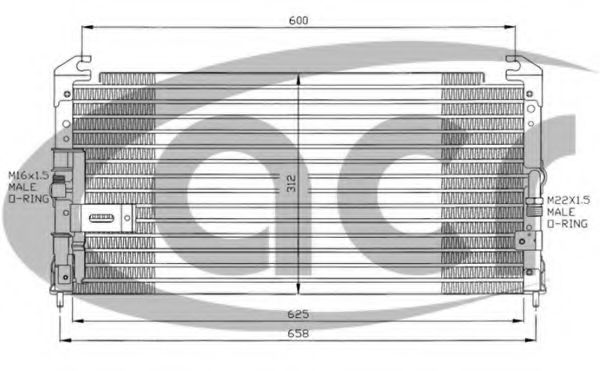 ACR 300568 Конденсатор, кондиционер для MITSUBISHI ECLIPSE (Митсубиши/митсубиси Эcлипсэ) ACR 300568 Конденсатор, кондиционер для MITSUBISHI ECLIPSE (Митсубиши/митсубиси Эcлипсэ)