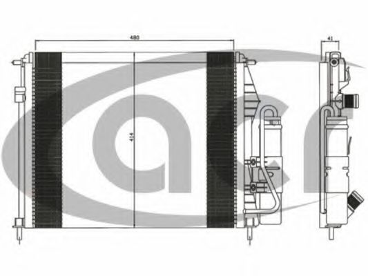 ACR 300591 Конденсатор, кондиционер для RENAULT (Рено) ACR 300591 Конденсатор, кондиционер для RENAULT (Рено)