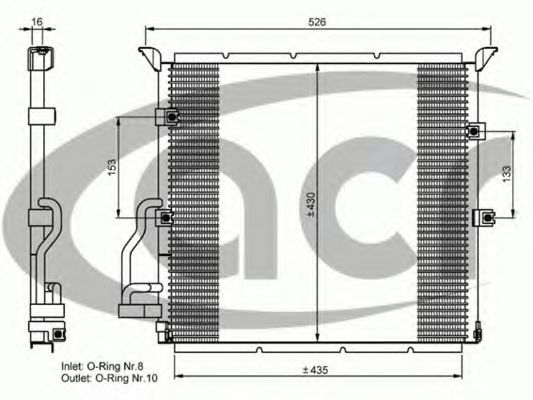 ACR 300605 Конденсатор, кондиционер для BMW 3 (Бмв 3) ACR 300605 Конденсатор, кондиционер для BMW 3 (Бмв 3)