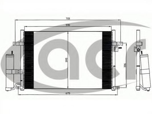 ACR 300608 Конденсатор, кондиционер для DAEWOO LACETTI (Дэу Лачетти) ACR 300608 Конденсатор, кондиционер для DAEWOO LACETTI (Дэу Лачетти)