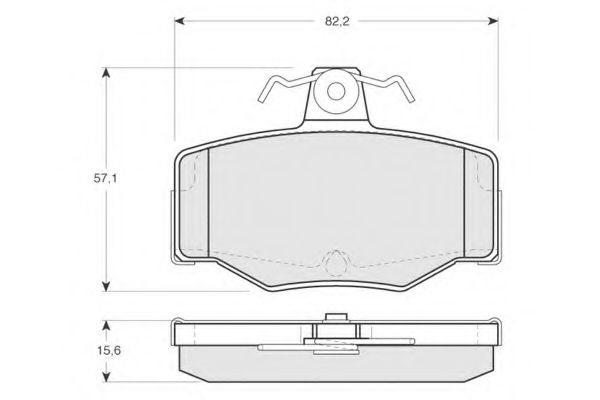 PROCODIS FRANCE PF1293 Тормозные колодки задний мост для NISSAN PRIMERA (Ниссан Примера)