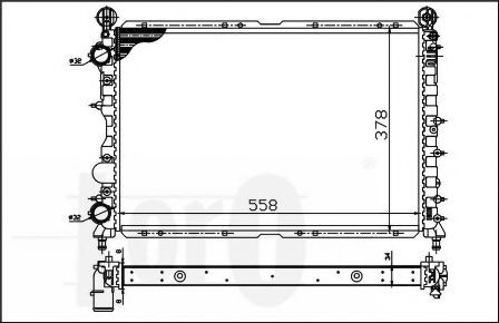 LORO 002-017-0010 Радиатор, охлаждение двигателя 