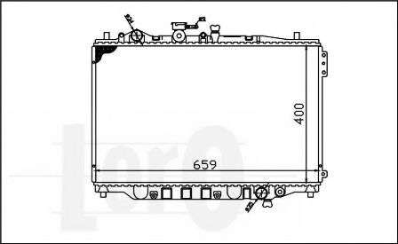 LORO 030-017-0003 Радиатор, охлаждение двигателя для MAZDA 626 III (Мазда 626 3) LORO 030-017-0003 Радиатор, охлаждение двигателя для MAZDA 626 III (Мазда 626 3)