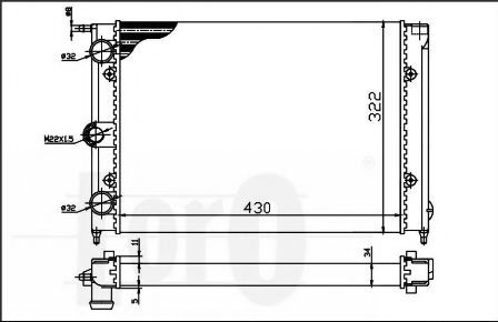 LORO 053-017-0002 Радиатор, охлаждение двигателя для VOLKSWAGEN JETTA II (Фольксваген Жэтта 2) LORO 053-017-0002 Радиатор, охлаждение двигателя для VOLKSWAGEN JETTA II (Фольксваген Жэтта 2)