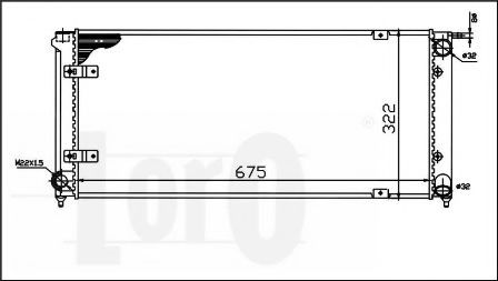 LORO 053-017-0016 Радиатор, охлаждение двигателя 