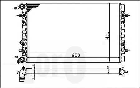 LORO 053-017-0060 Радиатор, охлаждение двигателя для AUDI TT (Ауди Тт) LORO 053-017-0060 Радиатор, охлаждение двигателя для AUDI TT (Ауди Тт)