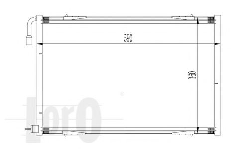LORO 038-016-0011 Конденсатор, кондиционер для PEUGEOT (Пежо) LORO 038-016-0011 Конденсатор, кондиционер для PEUGEOT (Пежо)