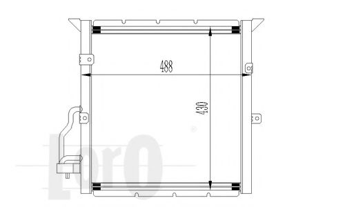 LORO 004-016-0001 Конденсатор, кондиционер для BMW 3 (Бмв 3) LORO 004-016-0001 Конденсатор, кондиционер для BMW 3 (Бмв 3)