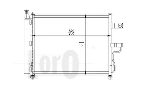 LORO 019-016-0006 Конденсатор, кондиционер для HYUNDAI ACCENT II (Хендай Акцент 2) LORO 019-016-0006 Конденсатор, кондиционер для HYUNDAI ACCENT II (Хендай Акцент 2)