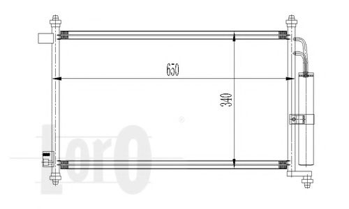 LORO 035-016-0023 Конденсатор, кондиционер для NISSAN MARCH III (Ниссан Марч 3) LORO 035-016-0023 Конденсатор, кондиционер для NISSAN MARCH III (Ниссан Марч 3)