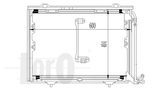 LORO 054-016-0023 Конденсатор, кондиционер для MERCEDESBENZ (Мерседес бенц) LORO 054-016-0023 Конденсатор, кондиционер для MERCEDESBENZ (Мерседес бенц)