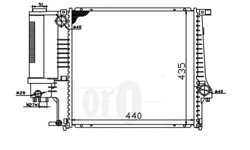 LORO 004-017-0016 Радиатор, охлаждение двигателя для BMW 3 (Бмв 3) LORO 004-017-0016 Радиатор, охлаждение двигателя для BMW 3 (Бмв 3)