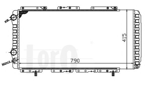 LORO 009-017-0006 Радиатор, охлаждение двигателя для CITROëN (Cитроëн) LORO 009-017-0006 Радиатор, охлаждение двигателя для CITROëN (Cитроëн)