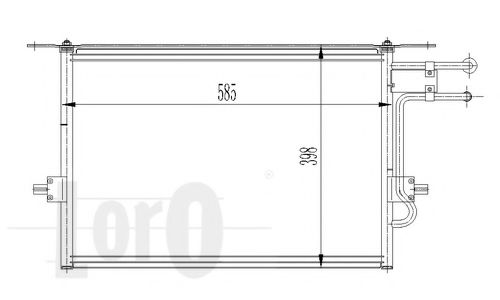 LORO 017-016-0002 Конденсатор, кондиционер для FORD MONDEO (Форд Мондэо) LORO 017-016-0002 Конденсатор, кондиционер для FORD MONDEO (Форд Мондэо)