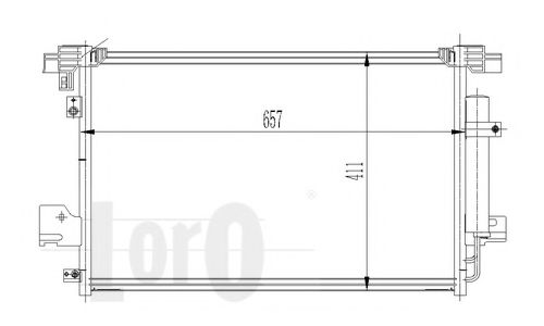 LORO 033-016-0015 Конденсатор, кондиционер для MITSUBISHI LANCER (Митсубиши/митсубиси Ланcэр) LORO 033-016-0015 Конденсатор, кондиционер для MITSUBISHI LANCER (Митсубиши/митсубиси Ланcэр)