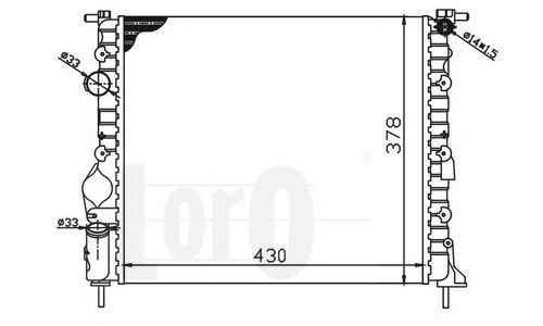 LORO 042-017-0003 Радиатор, охлаждение двигателя для NISSAN KUBISTAR (Ниссан Кубистар) LORO 042-017-0003 Радиатор, охлаждение двигателя для NISSAN KUBISTAR (Ниссан Кубистар)