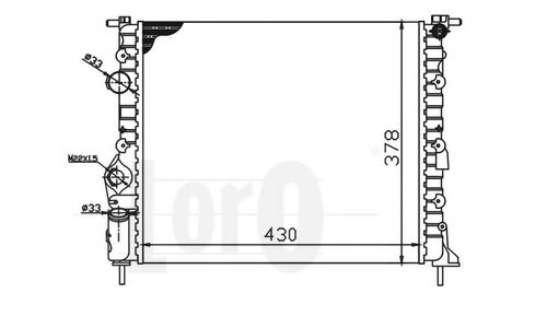 LORO 042-017-0014 Радиатор, охлаждение двигателя 