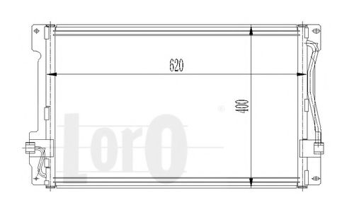 LORO 052-016-0001 Конденсатор, кондиционер для VOLVO (Вольво) LORO 052-016-0001 Конденсатор, кондиционер для VOLVO (Вольво)