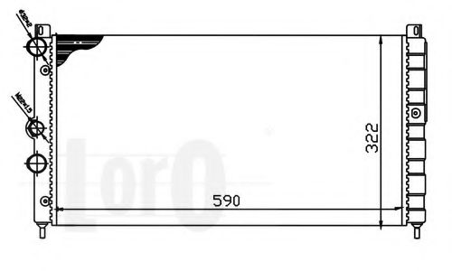 LORO 048-017-0003 Радиатор, охлаждение двигателя 