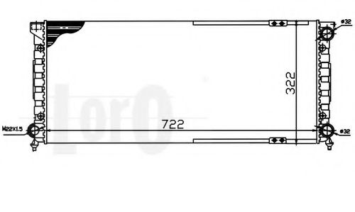 LORO 053-017-0028 Радиатор, охлаждение двигателя 