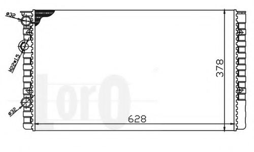 LORO 053-017-0063 Радиатор, охлаждение двигателя 