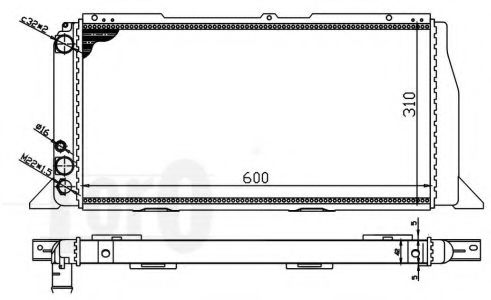 LORO 003-017-0001 Радиатор, охлаждение двигателя 