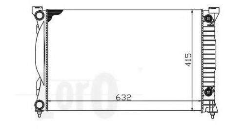 LORO 003-017-0016 Радиатор, охлаждение двигателя 
