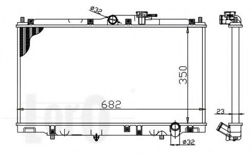 LORO 018-017-0013 Радиатор, охлаждение двигателя 