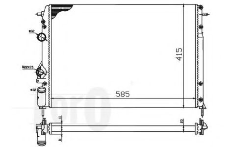 LORO 042-017-0036 Радиатор, охлаждение двигателя для DACIA SANDERO (Дача Сандэро) LORO 042-017-0036 Радиатор, охлаждение двигателя для DACIA SANDERO (Дача Сандэро)