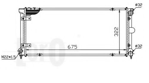 LORO 046-017-0010 Радиатор, охлаждение двигателя 