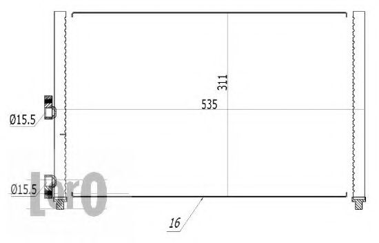 LORO 016-016-0029 Конденсатор, кондиционер для FIAT IDEA (Фиат Идэа) LORO 016-016-0029 Конденсатор, кондиционер для FIAT IDEA (Фиат Идэа)