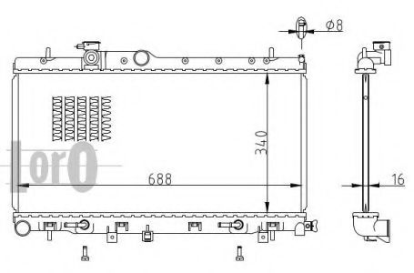 LORO 049-017-0002-B Радиатор, охлаждение двигателя для SUBARU LIBERTY OUTBACK (Субару Либэртъ аутбэк) LORO 049-017-0002-B Радиатор, охлаждение двигателя для SUBARU LIBERTY OUTBACK (Субару Либэртъ аутбэк)