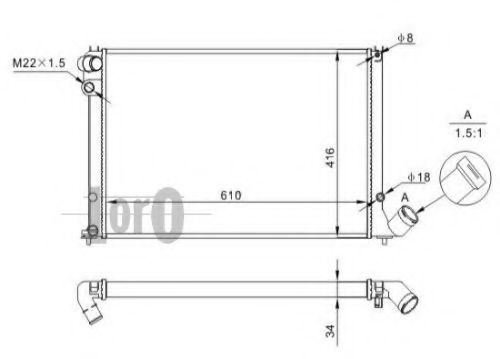 LORO 009-017-0018 Радиатор, охлаждение двигателя для CITROëN (Cитроëн) LORO 009-017-0018 Радиатор, охлаждение двигателя для CITROëN (Cитроëн)