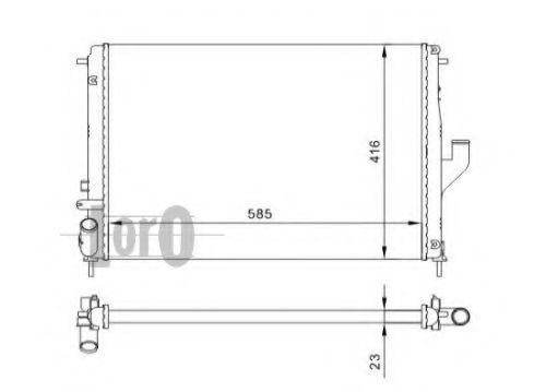 LORO 010-017-0002 Радиатор, охлаждение двигателя для DACIA SANDERO (Дача Сандэро) LORO 010-017-0002 Радиатор, охлаждение двигателя для DACIA SANDERO (Дача Сандэро)