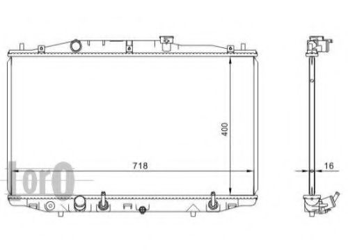 LORO 018-017-0007 Радиатор, охлаждение двигателя 