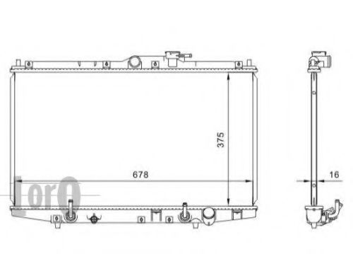 LORO 018-017-0014 Радиатор, охлаждение двигателя 