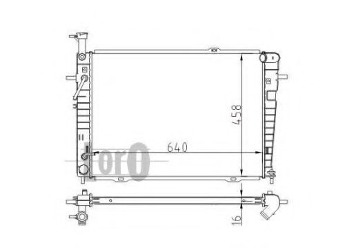 LORO 019-017-0014 Радиатор, охлаждение двигателя 