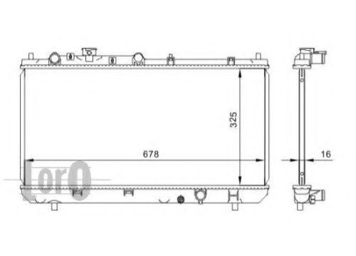 LORO 030-017-0006 Радиатор, охлаждение двигателя 