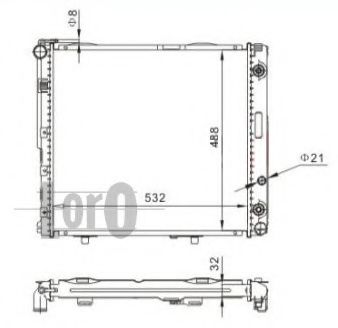 LORO 054-017-0044 Радиатор, охлаждение двигателя для MERCEDES-BENZ E-CLASS (Мэрcэдэс-бэнз Е класс) LORO 054-017-0044 Радиатор, охлаждение двигателя для MERCEDES-BENZ E-CLASS (Мэрcэдэс-бэнз Е класс)