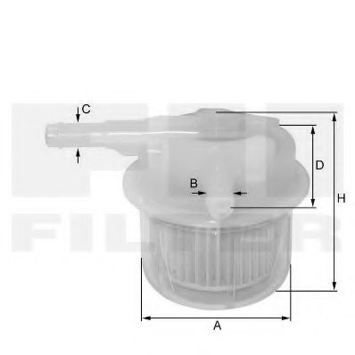 FIL FILTER ZP 8065 FP Топливный фильтр для SUBARU (Субару) FIL FILTER ZP 8065 FP Топливный фильтр для SUBARU (Субару)