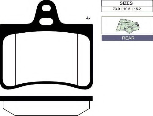 GOODWILL 2053 R Тормозные колодки для CITROëN (Cитроëн) GOODWILL 2053 R Тормозные колодки для CITROëN (Cитроëн)