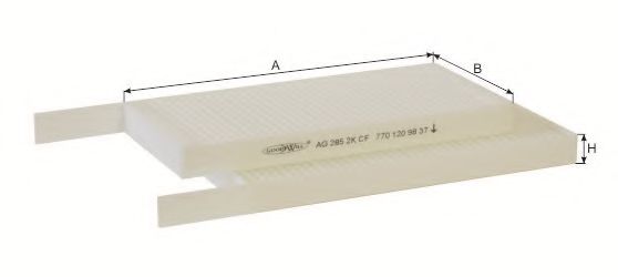 GOODWILL AG 285 2K CF Фильтр, воздух во внутренном пространстве для MERCEDES-BENZ CITAN INER (Мэрcэдэс-бэнз Cитан инэр) GOODWILL AG 285 2K CF Фильтр, воздух во внутренном пространстве для MERCEDES-BENZ CITAN INER (Мэрcэдэс-бэнз Cитан инэр)
