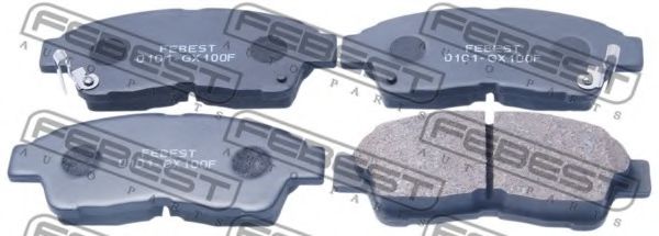 FEBEST 0101-GX100F Тормозные колодки для TOYOTA CALDINA (Тойота/тоета Cалдина) FEBEST 0101-GX100F Тормозные колодки для TOYOTA CALDINA (Тойота/тоета Cалдина)