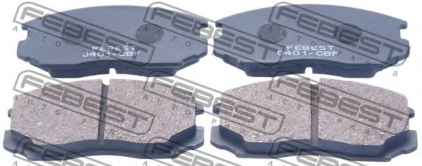 FEBEST 0401-CBF Тормозные колодки для MITSUBISHI LANCER IV (Митсубиши/митсубиси Ланcэр иv) FEBEST 0401-CBF Тормозные колодки для MITSUBISHI LANCER IV (Митсубиши/митсубиси Ланcэр иv)