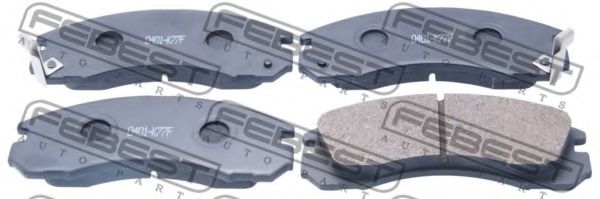 FEBEST 0401-K77F Тормозные колодки для MITSUBISHI (Митсубиши/митсубиси) FEBEST 0401-K77F Тормозные колодки для MITSUBISHI (Митсубиши/митсубиси)