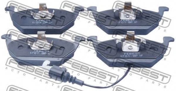 FEBEST 1701-8P1F Тормозные колодки для VOLKSWAGEN (Фольксваген) FEBEST 1701-8P1F Тормозные колодки для VOLKSWAGEN (Фольксваген)