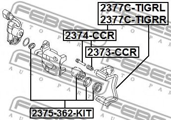 FEBEST 2375-362-KIT Ремкомплект, тормозной суппорт для SEAT ALHAMBRA (Сеат Альхамбра) FEBEST 2375-362-KIT Ремкомплект, тормозной суппорт для SEAT ALHAMBRA (Сеат Альхамбра)
