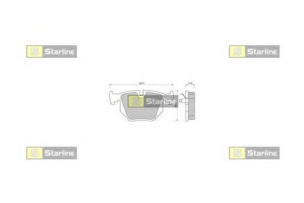 STARLINE BD S363 Тормозные колодки для BMW (Бмв) STARLINE BD S363 Тормозные колодки для BMW (Бмв)