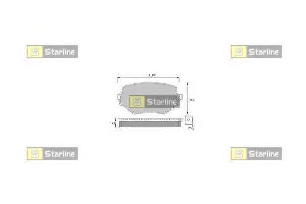 STARLINE BD S397 Тормозные колодки для BMW (Бмв) STARLINE BD S397 Тормозные колодки для BMW (Бмв)